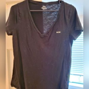 Mom embroidered J.crew v-neck